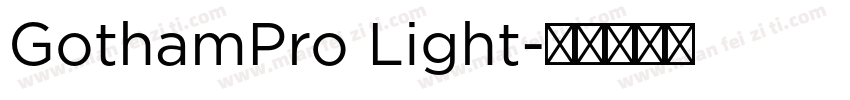 GothamPro Light字体转换